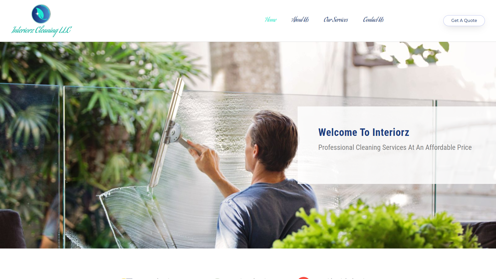 Interiorz Cleaning LLC Website