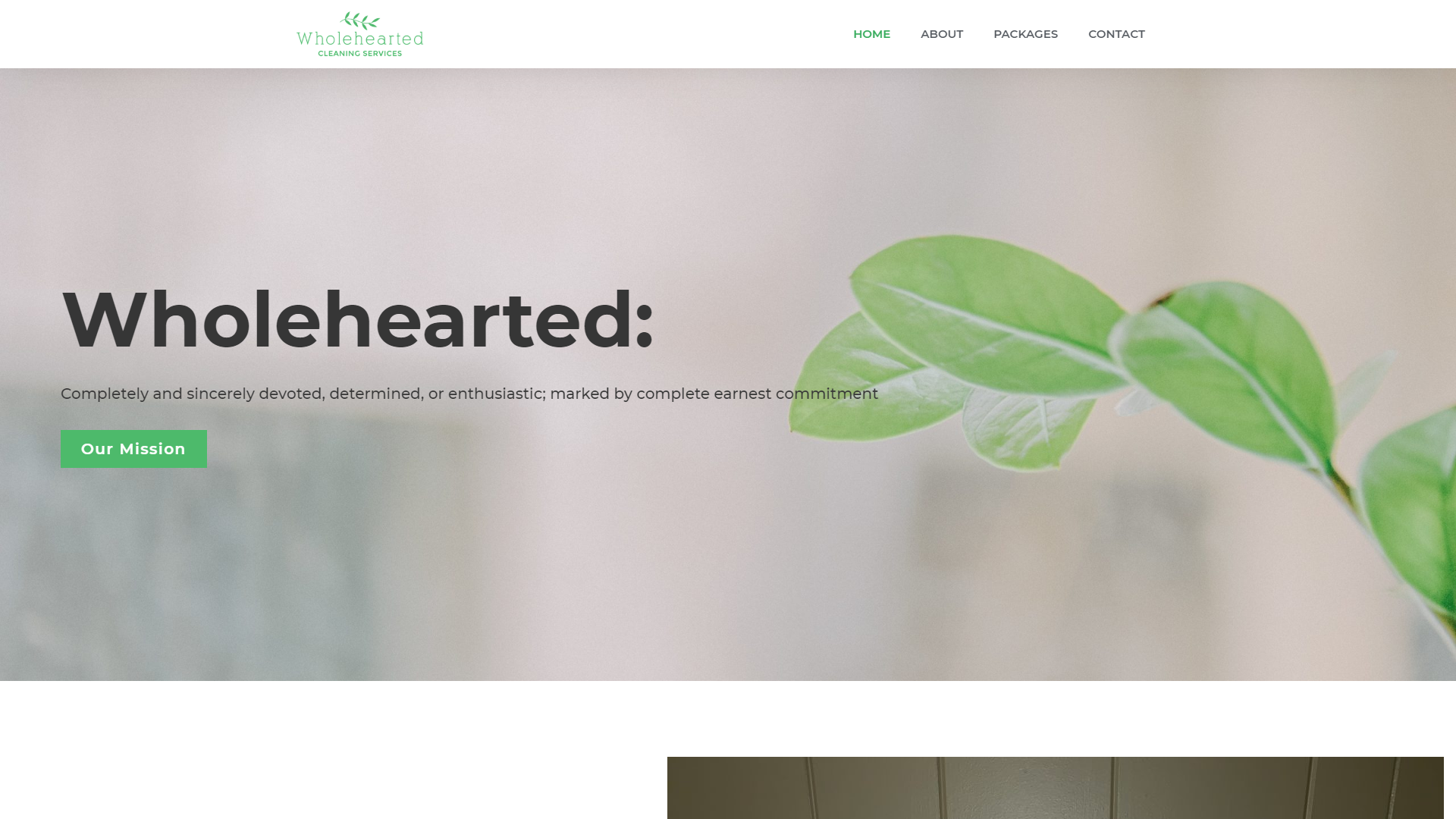 Wholehearted Cleaning Services WordPress Website