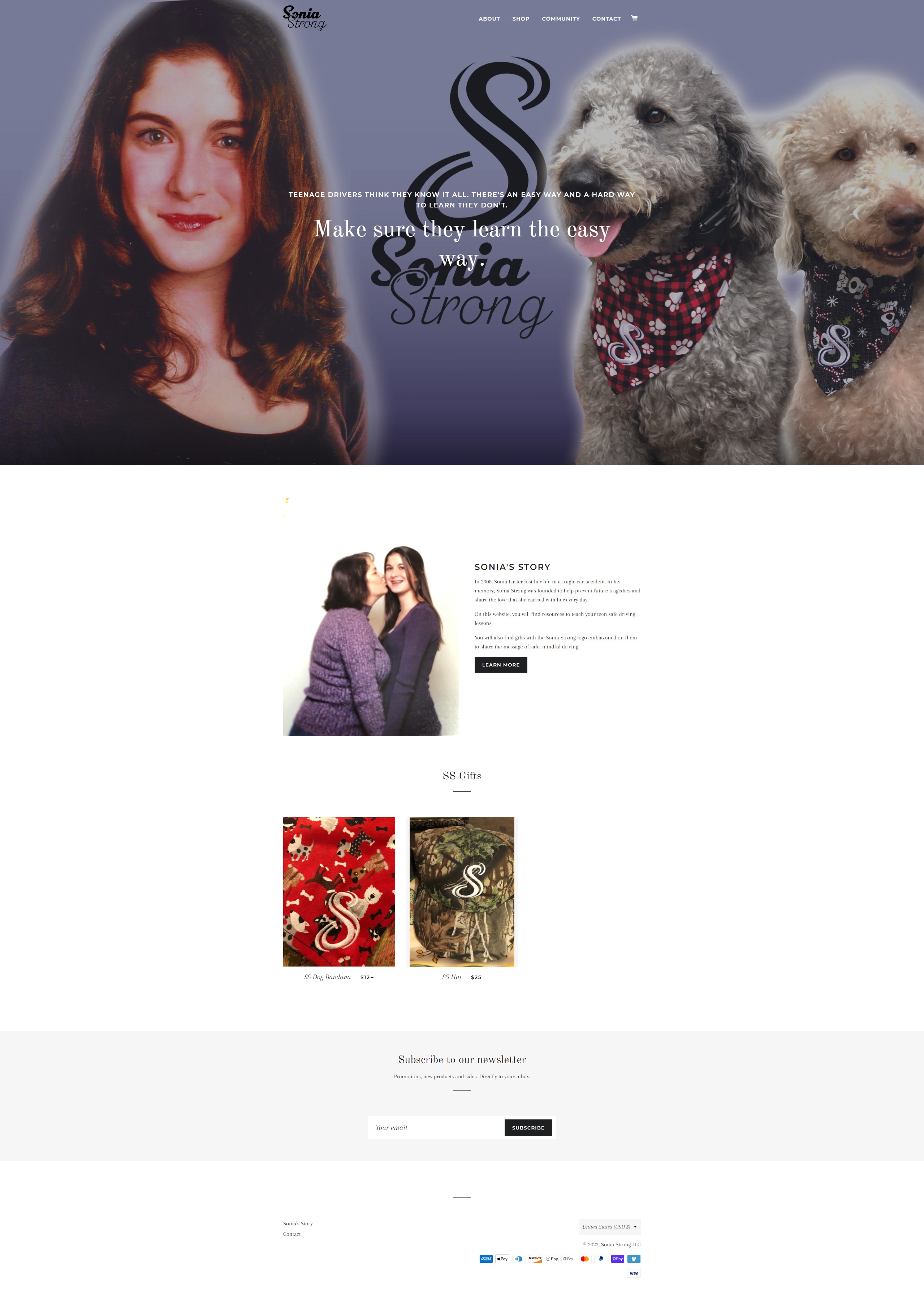 Sonia Strong Website
